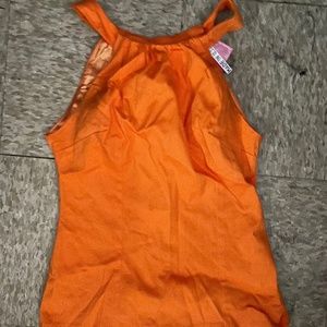 Harley orange top pinup couture